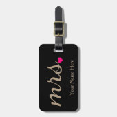 Gepersonaliseerde mevrouw Wife Bride Newly Weds Bagagelabel (Voorkant verticaal)