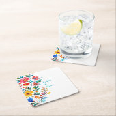 Gepersonaliseerde Mexicaanse Bloemen Kartonnen Onderzetters (Insitu)