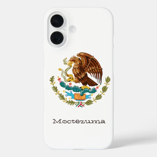 Gepersonaliseerde Mexicaanse Eagle Side Groene Rod Case-Mate iPhone Case (Achterkant)