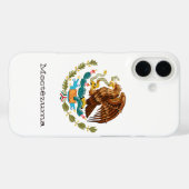 Gepersonaliseerde Mexicaanse Eagle Side Groene Rod Case-Mate iPhone Case (Achterkant (horizontaal))