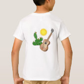 Gepersonaliseerde Mexicaanse Emoji in Sombrero & G T-shirt (Achterkant)
