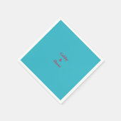 Gepersonaliseerde Mexicaanse turquoise koppels Dou Servet (Hoek)