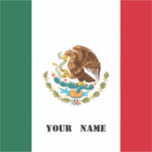Gepersonaliseerde Mexicaanse vlag rechthoekige Sti Sticker (Voorkant)
