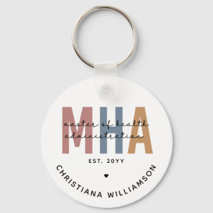 Gepersonaliseerde MHA Master of Health Administrat Sleutelhanger