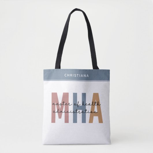Gepersonaliseerde MHA Master of Health Administrat Tote Bag (Voorkant)