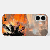 Gepersonaliseerde Miami Sunset Sturdy Apple iPhone Case-Mate iPhone Case (Achterkant (horizontaal))