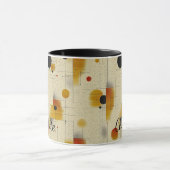 Gepersonaliseerde Mid-Century - Abstracte geometri Mok (Midden)