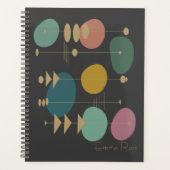 Gepersonaliseerde Mid-Century Moderne Geometrische Planner (Voorkant)