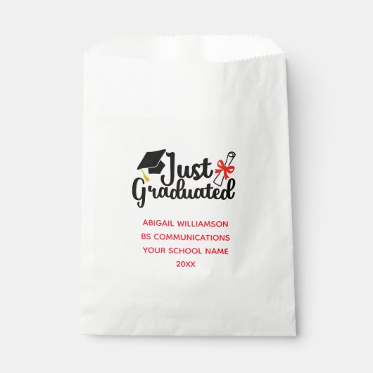 Gepersonaliseerde middelbare school universiteit a bedankzakje (Voorkant)