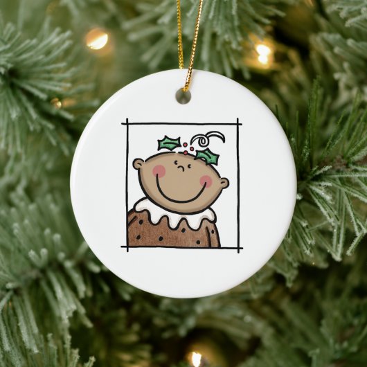 Gepersonaliseerde middelgrote Baby met middelhoge Keramisch Ornament (Boom)