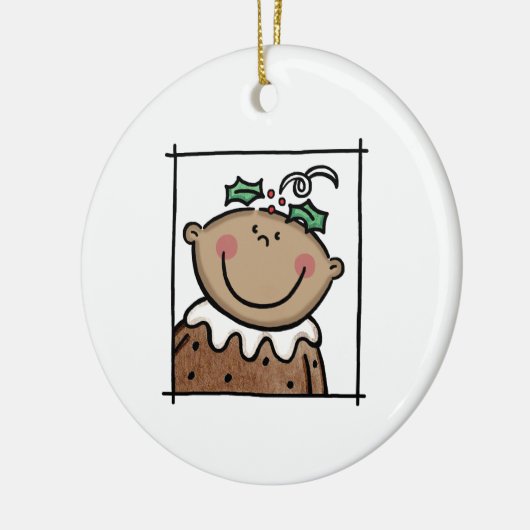 Gepersonaliseerde middelgrote Baby met middelhoge  Keramisch Ornament (Links)