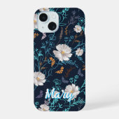 Gepersonaliseerde Midnight Garden iPhone 15 Case (Achterkant)