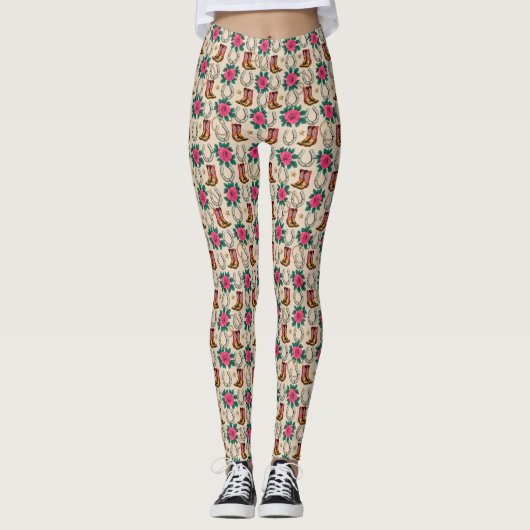 Gepersonaliseerde Midwest Prinses ontwerper Leggings (Voorkant)