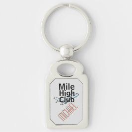 "Gepersonaliseerde Mile High Club Sleutelhanger, Sleutelhanger