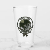 Gepersonaliseerde militaire Camo Soldaat Skull en  Glas (Voorkant)