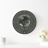 Gepersonaliseerde militaire Camo Soldaat Skull en  Grote Klok (Huis)