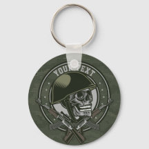 Gepersonaliseerde militaire Camo Soldaat Skull en