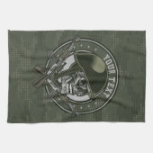 Gepersonaliseerde militaire Camo Soldaat Skull en  Theedoek (Horizontaal)