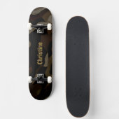 Gepersonaliseerde militaire Camouflage Font Christ Skateboard (Voorkant)
