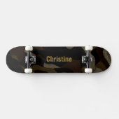 Gepersonaliseerde militaire Camouflage Font Christ Skateboard (Horizontaal)