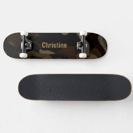 Gepersonaliseerde militaire Camouflage Font Christ Skateboard (Horizontaal)