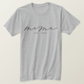 Gepersonaliseerde Mimi Grandma T-Shirt (Design voorkant)