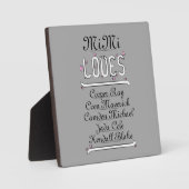 Gepersonaliseerde Mimi houdt van haar grenzen Fotoplaat (Voorkant)