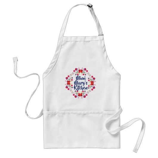 Gepersonaliseerde Mimi's Keuken Standaard Schort (Voorkant)