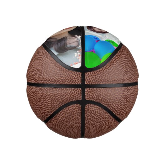 Gepersonaliseerde Mini Basketbal met Foto (Rechts)