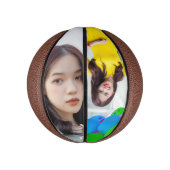 Gepersonaliseerde Mini Basketbal met Foto (Verticaal)