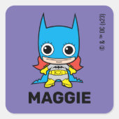 Gepersonaliseerde Mini Batgirl Kinderen Label (Voorkant)