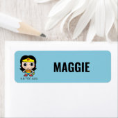 Gepersonaliseerde Mini Justice League Wonder Woman Etiket (Insitu)