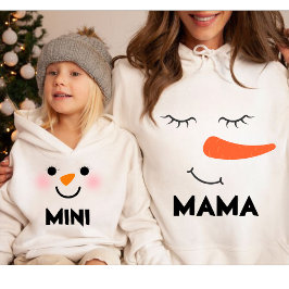 Gepersonaliseerde MINI Snowman Matching Family