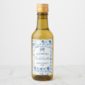 Gepersonaliseerde Mini Wijnlabel Kustgrootmoeder Wijn Etiket (Voorkant)
