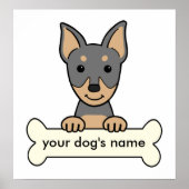Gepersonaliseerde miniatuur Pinscher Poster (Voorkant)