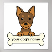 Gepersonaliseerde miniatuur Pinscher Poster (Voorkant)