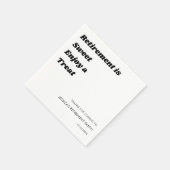 Gepersonaliseerde Minimal Black White Pensioen par Servet (Hoek)