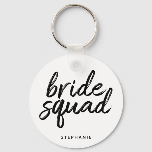 Gepersonaliseerde minimale bride Squad Sleutelhanger (Voorkant)