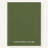 Gepersonaliseerde minimale eels-minimumafmetingen  notitieboek (Voorkant)