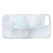 Gepersonaliseerde minimale geometrische lichtblauw Case-Mate iPhone case (Achterkant (Horizontaal))