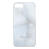 Gepersonaliseerde minimale geometrische lichtblauw Case-Mate iPhone case (Achterkant)