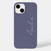 Gepersonaliseerde minimale moderne Paarse Case-Mate iPhone Case (Achterkant)