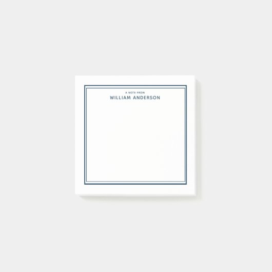 Gepersonaliseerde minimalist post-it® notes (Voorkant)