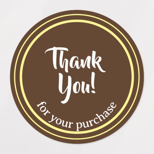 Gepersonaliseerde minimalistische bedanktekst labels (Design 2)