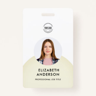 gepersonaliseerde minimalistische bedrijfsmedewerk badge