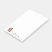 Gepersonaliseerde Minimalistische Boekliefhebbers Post-it® Notes (Schuin)