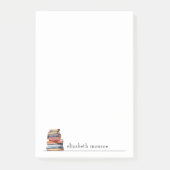 Gepersonaliseerde Minimalistische Boekliefhebbers Post-it® Notes (Voorkant)