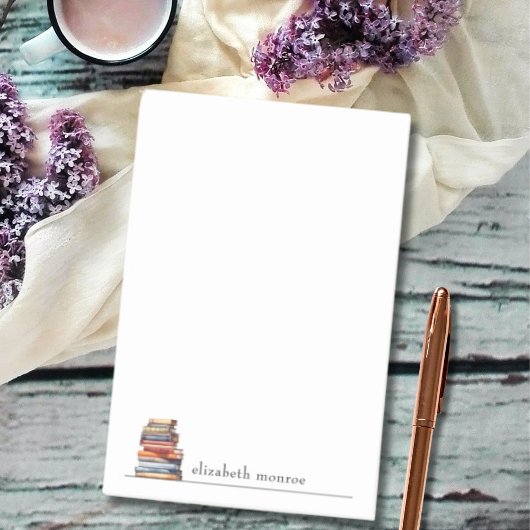Gepersonaliseerde Minimalistische Boekliefhebbers Post-it® Notes