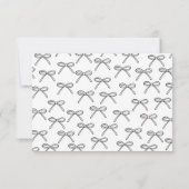 Gepersonaliseerde minimalistische boognaam notitiekaartje (Achterkant)