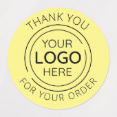 Gepersonaliseerde minimalistische dank u Logo Labels (Design 2)